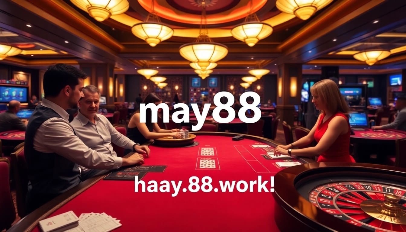 The excitement of gaming at May88 live casino with professional dealers and vibrant table games.
