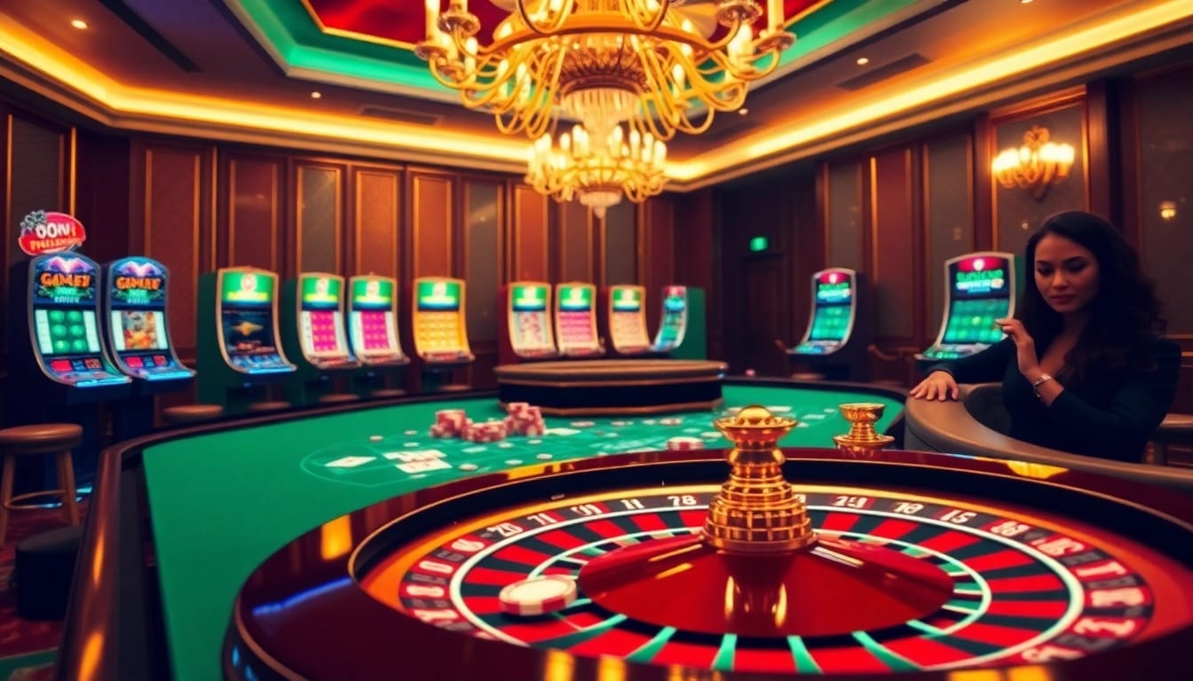 Players engage at a roulette table in a luxurious setting at 888vi casino.