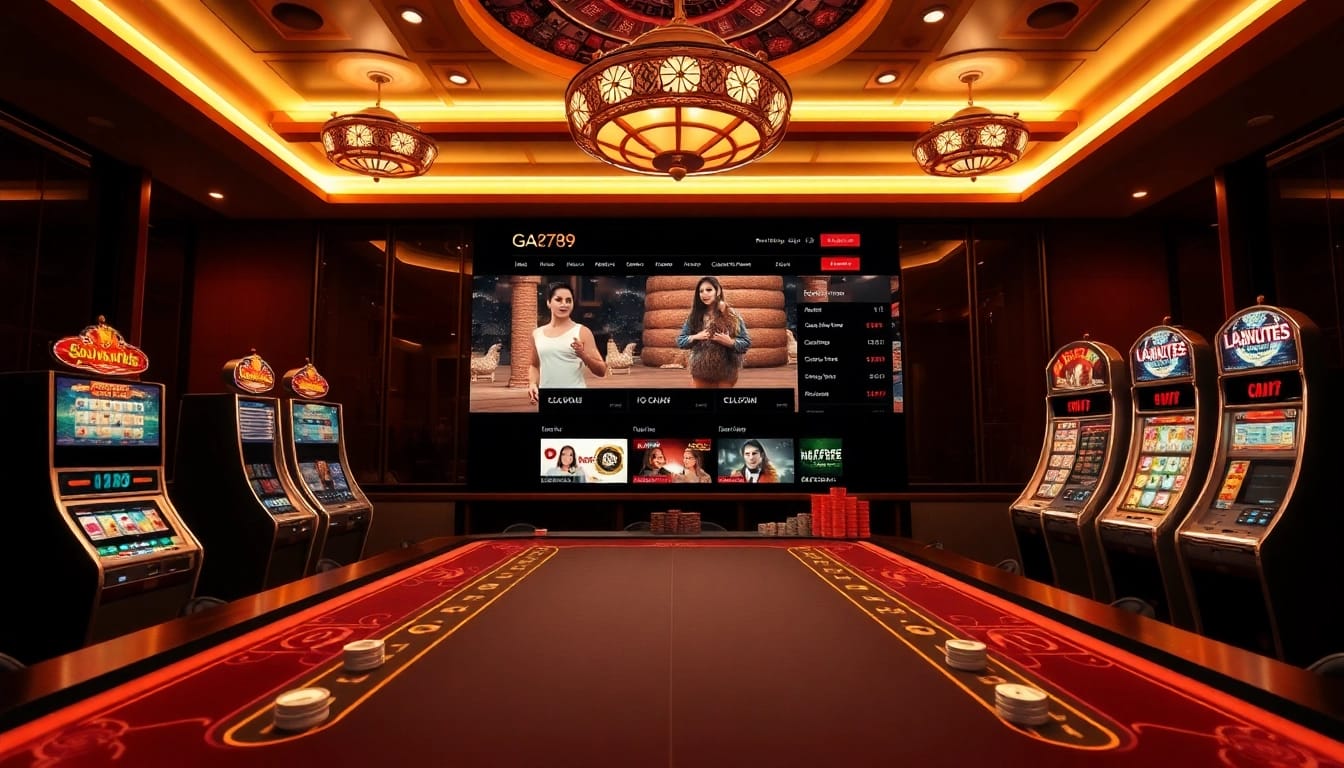 Engage in thrilling gambling action at https://ga6789.cn.com, showcasing vibrant casino tables and live betting excitement.