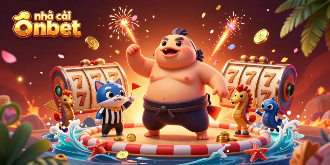 Engage in thrilling games at nhà cái onbet with a vibrant underwater casino atmosphere featuring lively characters and dynamic elements.