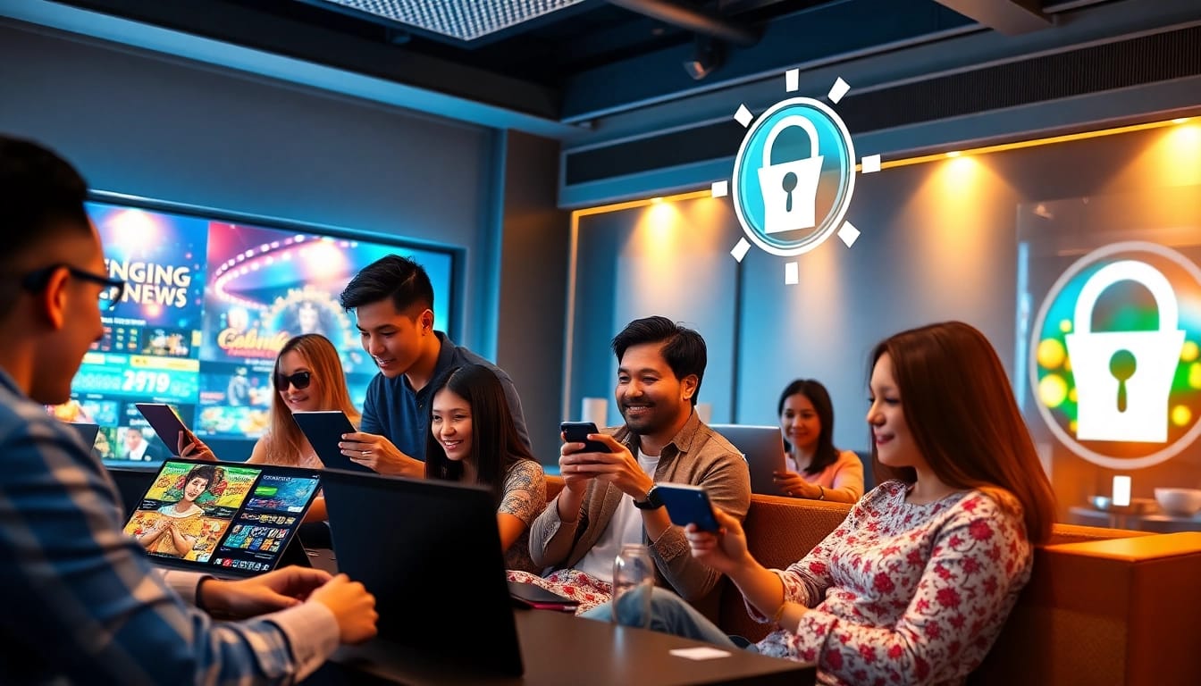 Users enjoying various casino games on the V9bet platform, showcasing vibrant gaming experiences at https://v9bet.ceo.