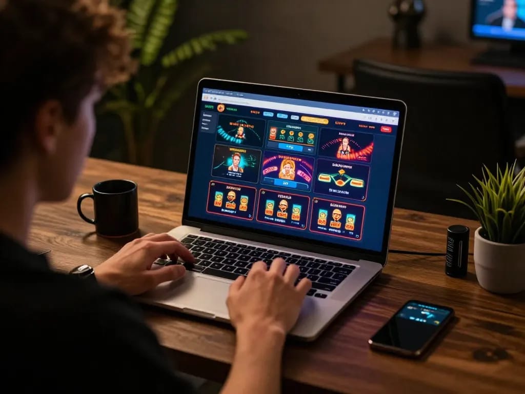 Engaging live dealer game experience at VSBET, showcasing immersive online gaming setup