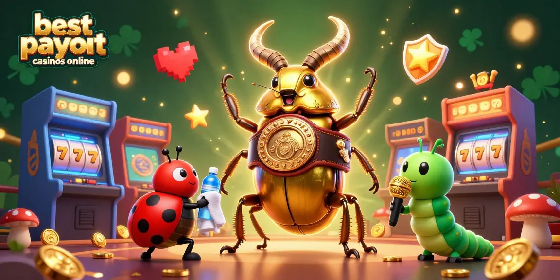 Engage with the best payout casinos online showcasing a vibrant 3D casino scene filled with dynamic game elements.