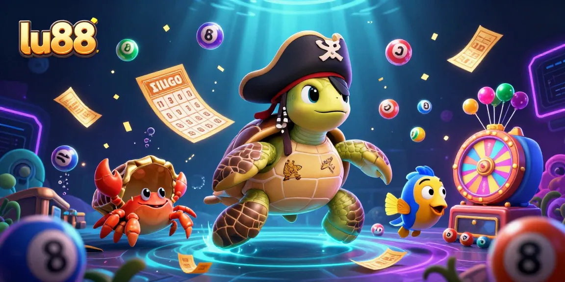 Engage with lu88's vibrant lottery excitement featuring colorful characters and dynamic gambling elements.